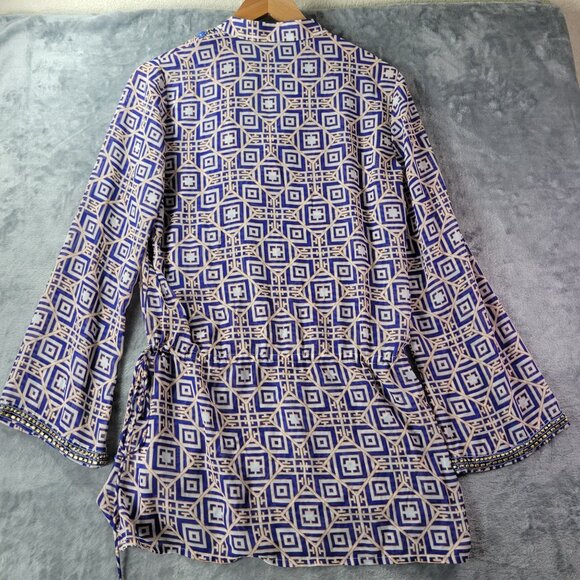 Antonio Melani Womens s Swimsuit Cover Up White Eyelet Tunic Dress Resort‎ Beach - Picture 4 of 9